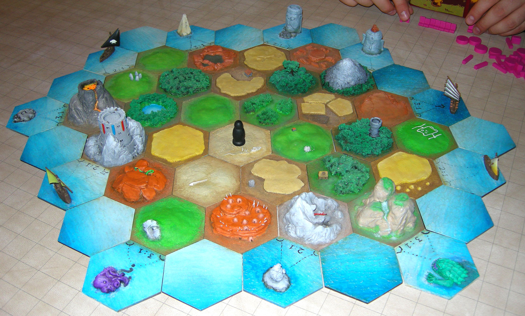 3d catan board 3d catan board