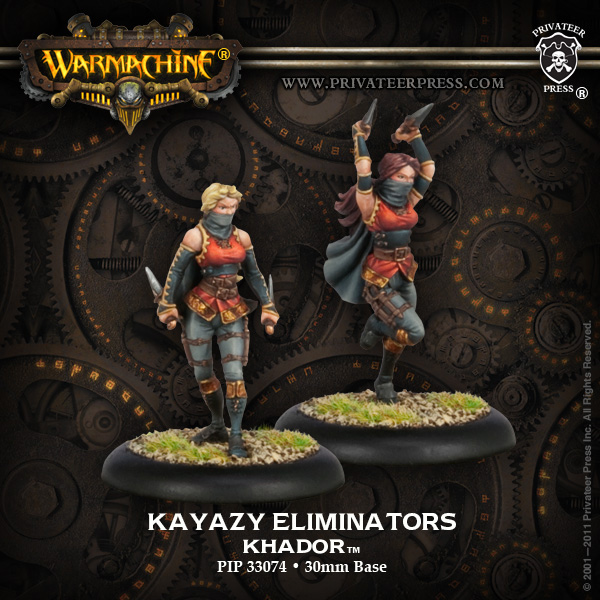 Warmachine, Khador, Kislev, Eliminators, Assassin, Kayazy, Rogue, Thief, Cape