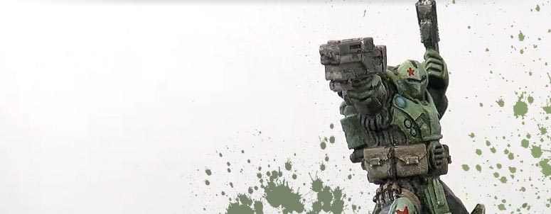 Painting a USCR Commissar