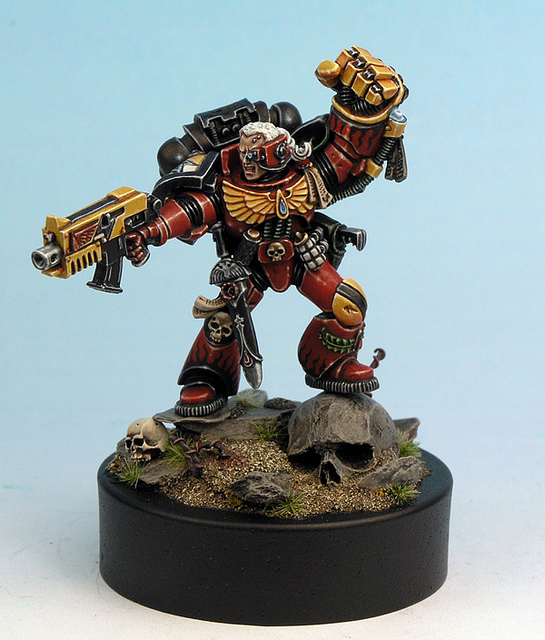 Warhammer 40K Space Marines Blood Angels Captain Games Day 2012 Golden Démon Gw - Jeux & Jouets