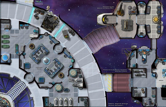 Maybe Your Space Station Requires A Map Distant Outposts Ontabletop Home Of Beasts Of War