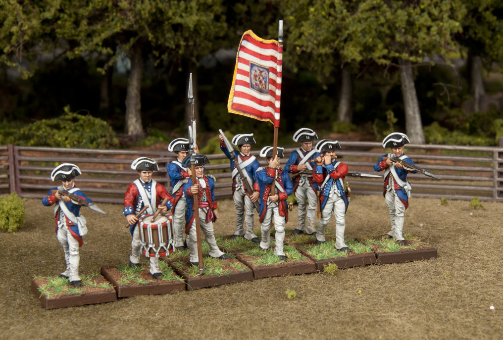 The Continental Infantry by Wargames Factory Report for Duty