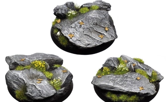 50mm Bases. Rock Base. Scenic Base. Base in Rocks.