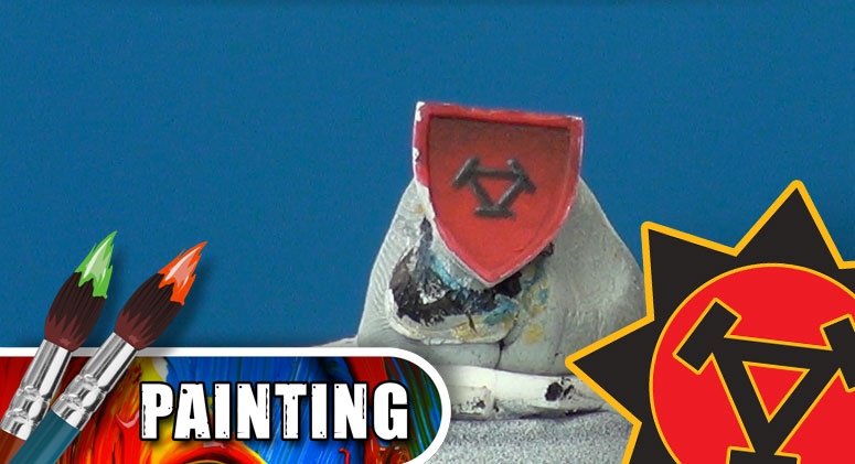 3 Colours Up: Painting Warmachine Emblems - Khador