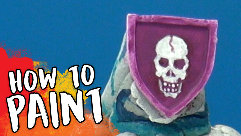 3 Colours Up: Freehand Painting - Human Skull