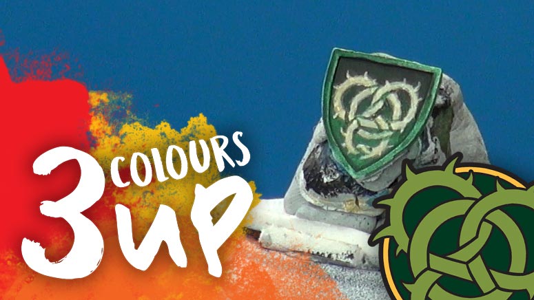3 Colours Up: Painting Warmachine Emblems - Circle of Orboros